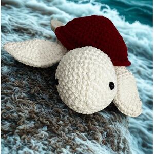 Plush Turtle with Red Shell